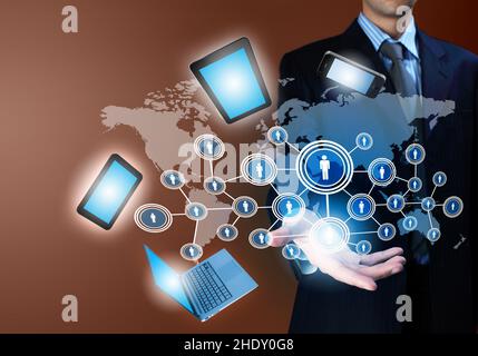 network, contact, user, social network, networks, contacts Stock Photo