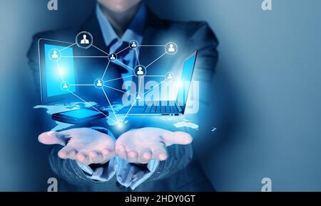 network, linking, networking, networks Stock Photo