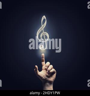 music, clef, musics, clefs Stock Photo