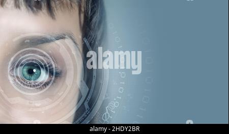 iris, password, identification, scanners, passwords, identifications Stock Photo