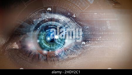 eye, data, digital, iris, pupil, eyes, datas, digitals, pupils Stock Photo