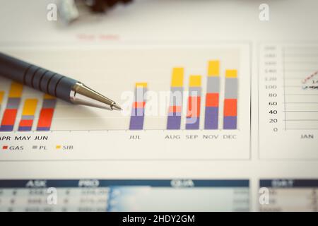 data, diagram, annual report, datas, chart, charts, diagrams, graph, graphs Stock Photo
