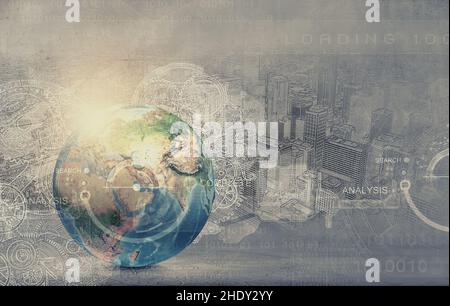 international, digital, data analysis, internationals, digitals Stock Photo