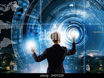 business woman, digital, www, touchscreen, interface, multimedia, boss, business women, executive, executives, leader, leaders, manager, digitals, Stock Photo