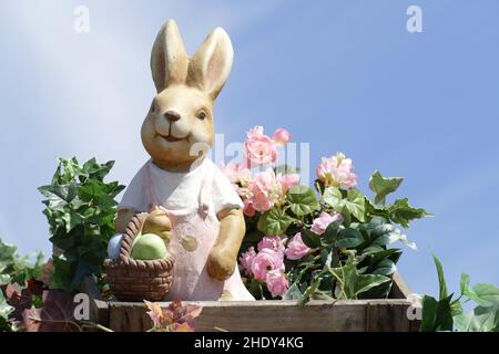 easter bunny, easter decoration, easter bunnies, easter decorations Stock Photo