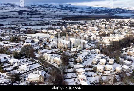 Beith in North Ayrshire covered with snow. Picture date: Friday January 7, 2022. Stock Photo