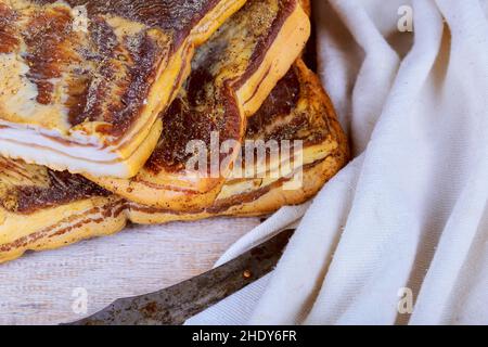 bacon, ham, smoked, bacons, hams, smokeds Stock Photo