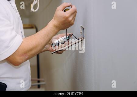 plug, electrician, electricity, outlets, electricians, electrical, electricities Stock Photo