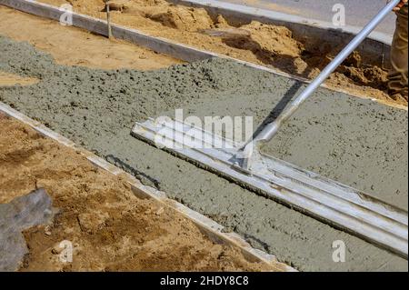 pavement, cement, planing, concrete, pavements, cements, arrange, plan, project, projects Stock Photo