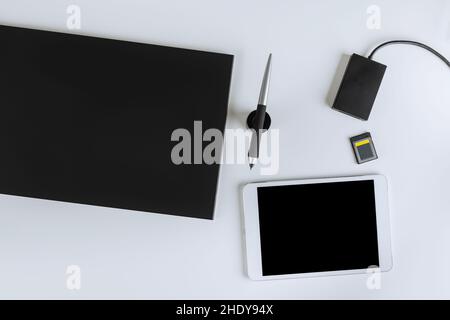 workplace, graphics tablet, graphic design, workplaces, workstation, graphics tablets, graphic designs Stock Photo