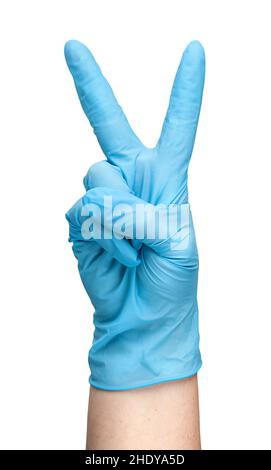cleanliness, surgical glove, v, surgical gloves Stock Photo