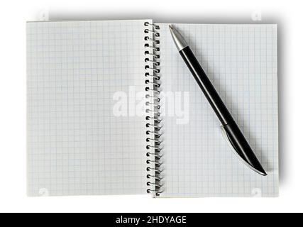 notepad, spiral notebook, notepads, spiral notebooks Stock Photo