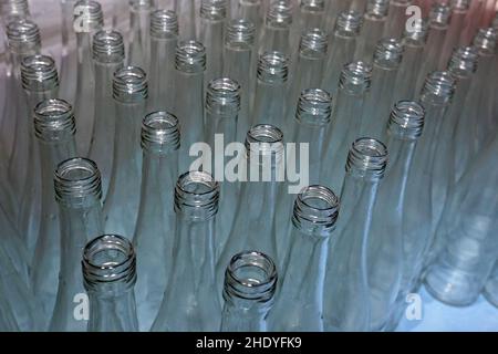 recycling, white glass, recycle Stock Photo