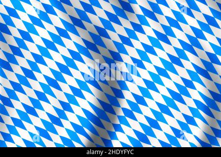 bavarian, blue and white, rhombus, bavarians, blue and whites Stock Photo
