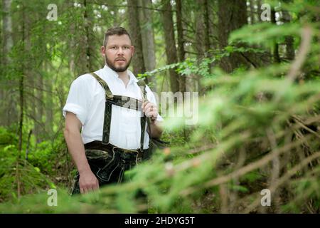 man, folk, bavarian, lederhosen, costumes, guy, men, folks, bavarians, lederhosens, costume Stock Photo