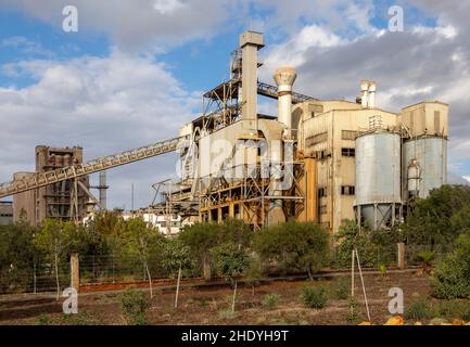 LafargeHolcim España cement factory, Carboneras, Almeria, Spain Stock Photo