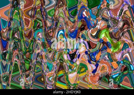 Abstract color background image with soft focus blurred cranked marbles Stock Photo