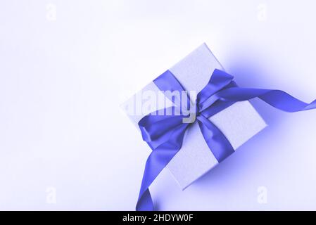 A craft box on the pink background. Stock Photo