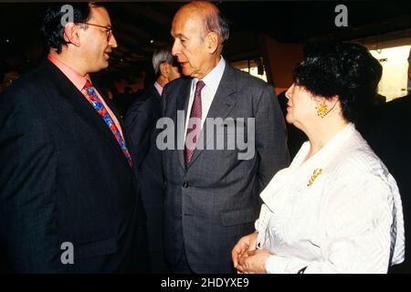 Archives 90ies: Former French president of the Republic, Valery Giscard d'Estaing, France, 1994 Stock Photo