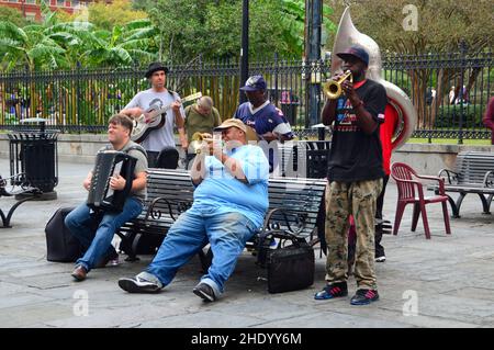 Live Jazz in the French Quarter Stock Photo