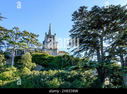 France, Vaucluse, Parc Naturel Regional du Luberon (Luberon Natural Regional Park), Bonnieux, Vieille church or Haute church // France, Vaucluse (84), Stock Photo