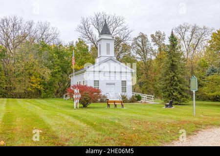 Charlotte, Michigan, USA - October 24, 2021: The Historic Eaton County Courthouse Stock Photo