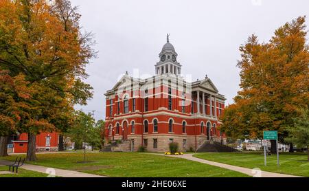 Charlotte, Michigan, USA - October 24, 2021: The Historic Eaton County Courthouse Stock Photo