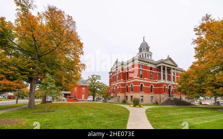 Charlotte, Michigan, USA - October 24, 2021: The Historic Eaton County Courthouse Stock Photo