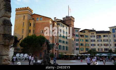 View of thematic hotel Colosseo in Europa-Park, the largest theme park in germany Stock Photo