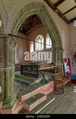 A superb Knights Templar church, originally 615 AD then 1180 AD. The Templars built a number of partly round churches (as the Jerusalem Holy Sepulchre Stock Photo