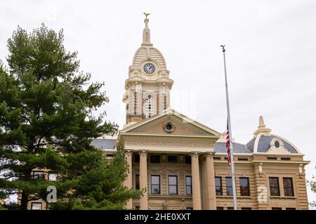 Mason, Michigan, USA - October 24, 2021: The Ingham County Courthouse Stock Photo