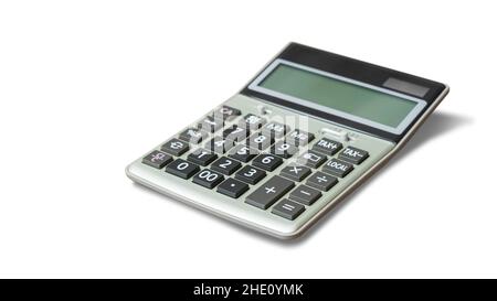 calculator on isolated white background Stock Photo