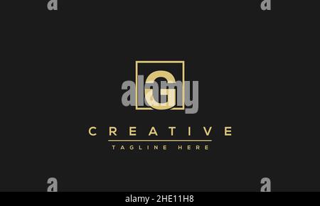 Modern creative letter G vector logo design. Minimalist G Luxury monogram initial based icon Stock Vector