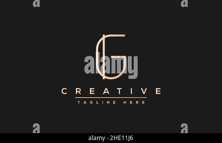 Modern creative letter G vector logo design. Minimalist G Luxury monogram initial based icon Stock Vector