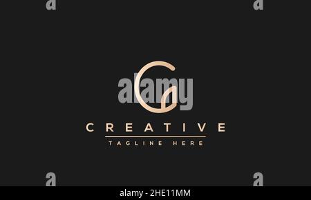 Modern creative letter G vector logo design. Minimalist G Luxury monogram initial based icon Stock Vector