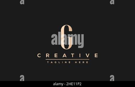 Modern creative letter G vector logo design. Minimalist G Luxury monogram initial based icon Stock Vector