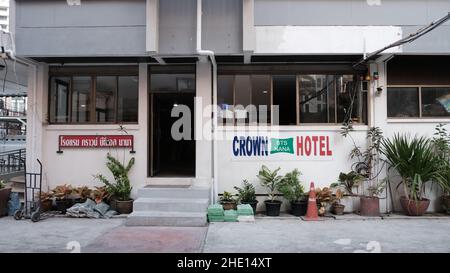 Crown BTS Nana Hotel Nana, Sukhumvit 7 Sukhumvit 6 Alley, Khlong Toei, Bangkok Thailand Stock Photo