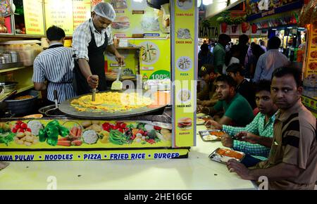 Pav Bhaji is one of Mumbai's most popular street food. Stock Photo