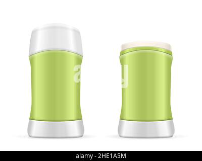 Stick deodorant set on a white background. Vector illustration. Stock Photo