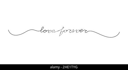 Continuous One Line script cursive text you and me. Vector illustration ...