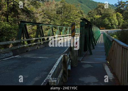 Pelorus Bridge in Pelorus Bridge Scenic Reserve,Marlborough Region on South Island of New Zealand