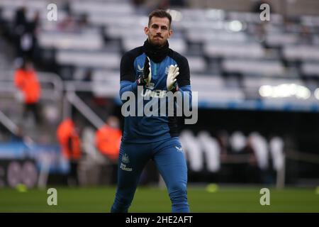 NEWCASTLE UPON TYNE, UK. JAN 8TH Newcastle United Goalkeeper Martin Dúbravka during the FA Cup match between Newcastle United and Cambridge United at St. James's Park, Newcastle on Saturday 8th January 2022. (Credit: Michael Driver | MI News) Credit: MI News & Sport /Alamy Live News Stock Photo