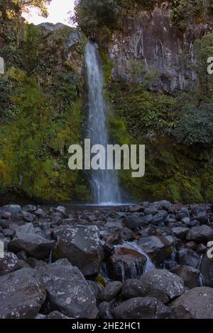 Dawson Falls in Egmont National Park,Taranaki region on North Island of New Zealand Stock Photo