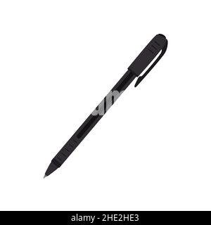 Pen tool in cartoon style isolated on white background. Typography ...