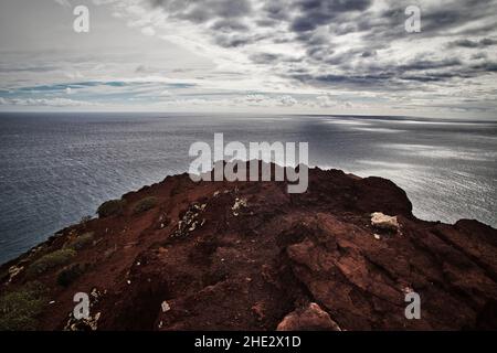 Montaña Roja volcano in Tenerife Stock Photo