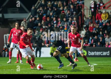 Swindon, UK. 07th Jan, 2022. Swindon, England, Jan 7th: Joao Cancelo of Man City FA Cup 3rd round. Swindon Town V Manchester city at the home ground of Swindon Town FC. Terry Scott/SPP Credit: SPP Sport Press Photo. /Alamy Live News Stock Photo