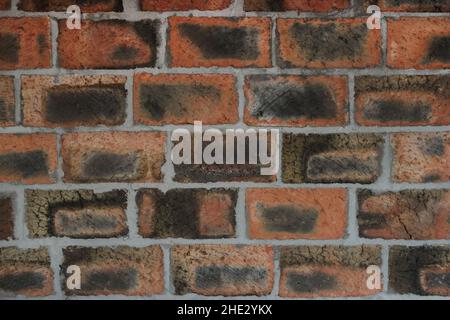 Red brick wall as background Stock Photo