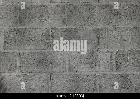 Wall of gray blocks as background Stock Photo