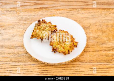 The artichoke is a flower with an incredible flavor and full of nutrients that can be cooked in different ways, stewed artichokes, artichokes with ham Stock Photo