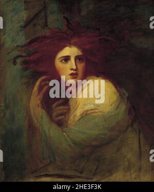 George Romney - Lady Hamilton as Medea. Stock Photo